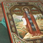 Внутри храма во имя преподобного Макария.