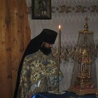 Божественную литургию возглавил настоятель Антониево-Дымского монастыря игумен Игнатий (Бузин).