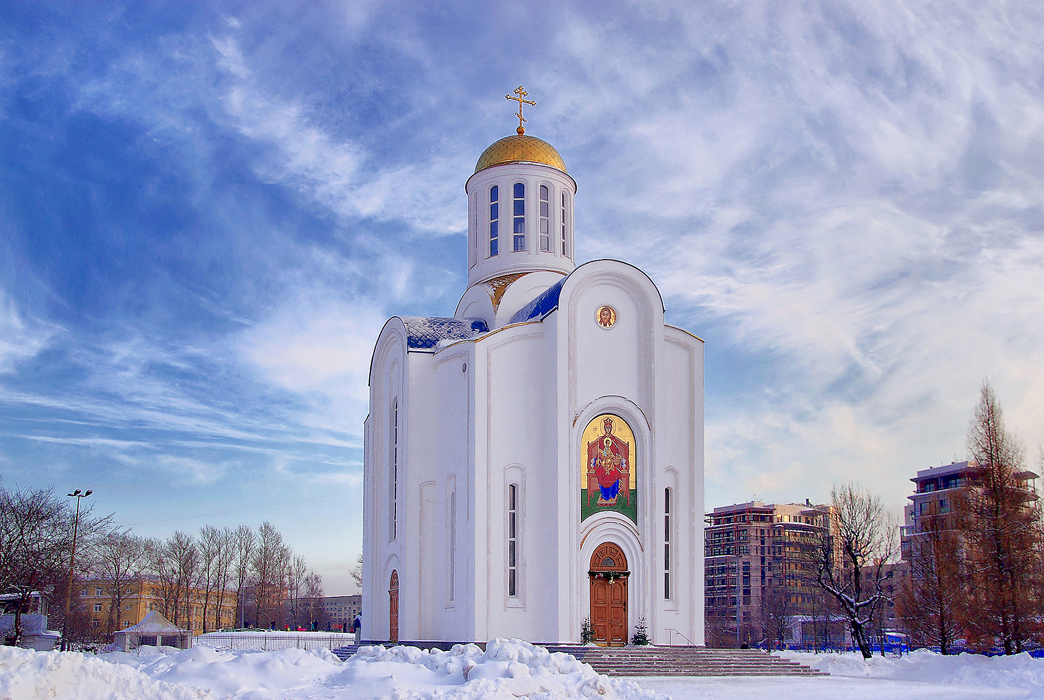 Блокадный храм на малой охте