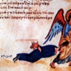 22 Хлудовская псалтирь Ангел тащит иконоборца