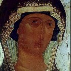 14 Дионисий. Донская Богородица. Фрагмент около 1500