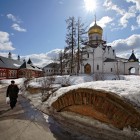 Саввы Сторожевского монастырь храм Рождества Пресвятой Богородицы зима