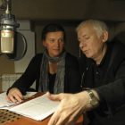 Ольга Суровегина и Георгий Корольчук в студии радио "Град Петров"