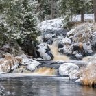 Рускеала водопад зимой