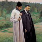 06_М.Нестеров_Философы (Флоренский и Бердяев)_1917 г