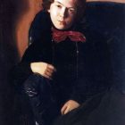 71_1_К.Сомов. Портрет А.Остроумовой-Лебедевой, 1901