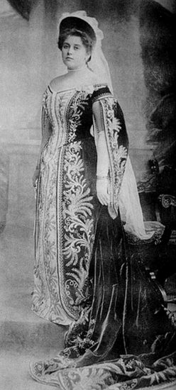 Анна Танеева на придворном балу, 1903 год