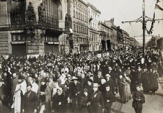 Крестный ход. Петроград. 1918 год