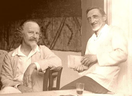 К.Д.Бальмонт и И.С.Шмелев. Вилла «Жаворонок». Капбретон. 1926