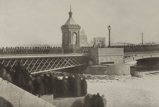 Николаевский мост. Похоронная процессия с телом Императора Николая I